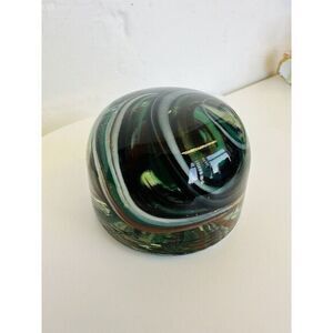 Stunning Vintage‎ Studio Art Glass Hand Blown Glass Paperweight  Dings Chips
